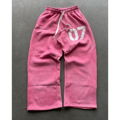 Y2k new pattern printed women zipper cardigan hoodie Harajuku drawstring casual men and women sports pants popular suit clothes